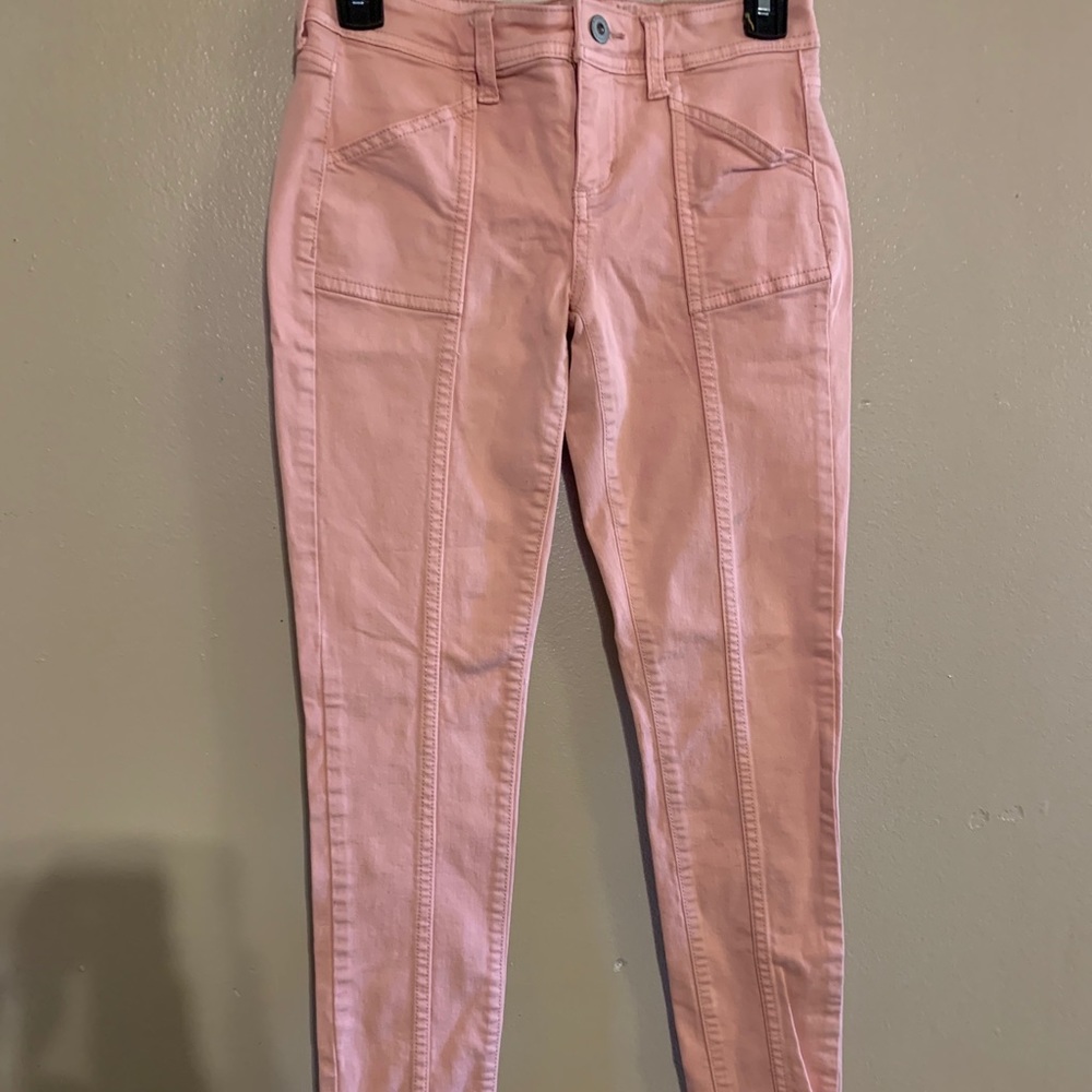Peach colored Arizona Jeans